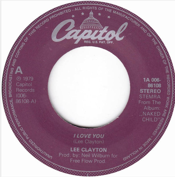Lee Clayton : I Love You (7", Maxi)