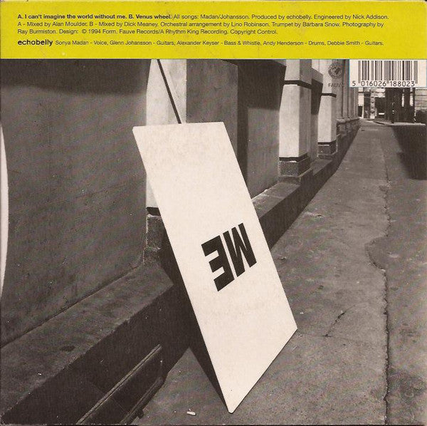 Echobelly : I Can't Imagine The World Without Me (7", Single)