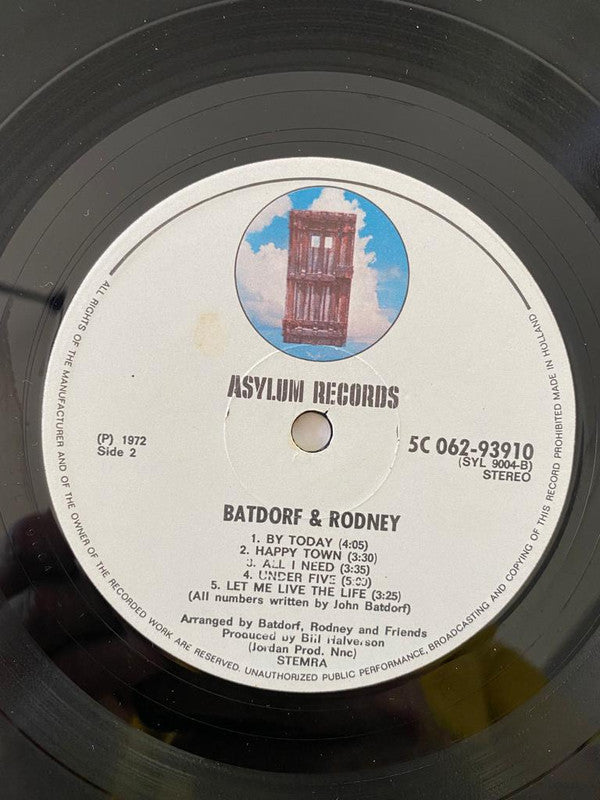 Batdorf & Rodney : Batdorf & Rodney (LP, Album)