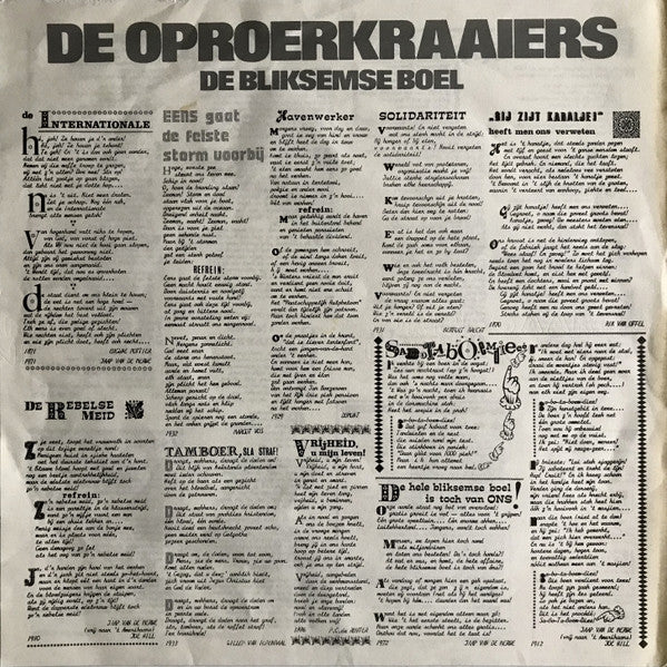 De Oproerkraaiers : De Bliksemse Boel (LP, Album)