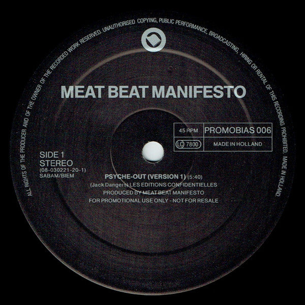 Meat Beat Manifesto : Psyche-Out (12", Promo)
