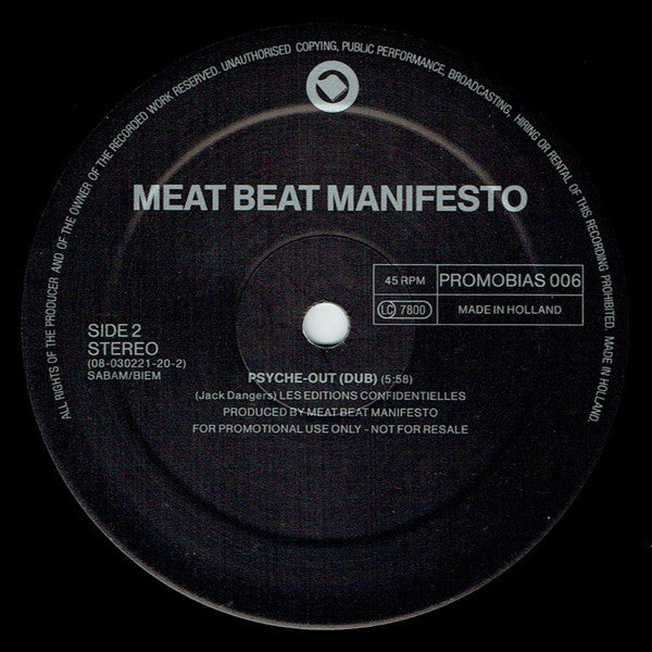 Meat Beat Manifesto : Psyche-Out (12", Promo)