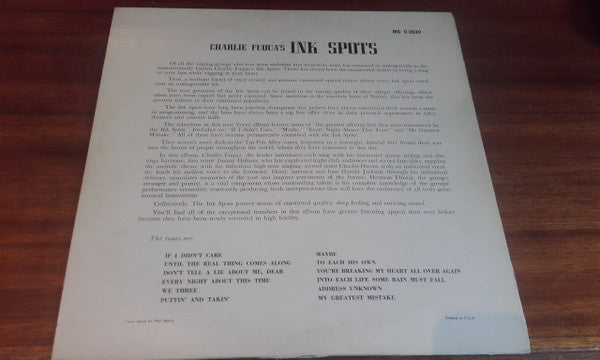 Charlie Fuqua 's The Ink Spots : The Ink Spots In Hi-Fi (LP, Album, Mono)