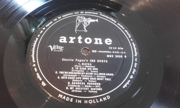 Charlie Fuqua 's The Ink Spots : The Ink Spots In Hi-Fi (LP, Album, Mono)