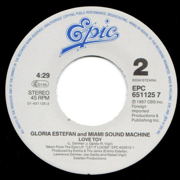 Gloria Estefan And Miami Sound Machine* : Betcha Say That (7", Single)