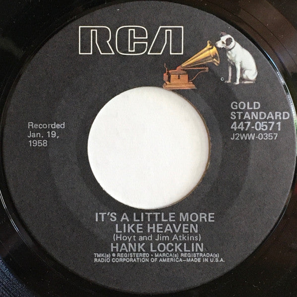 Hank Locklin : Send Me The Pillow You Dream On (7", Single, RP)