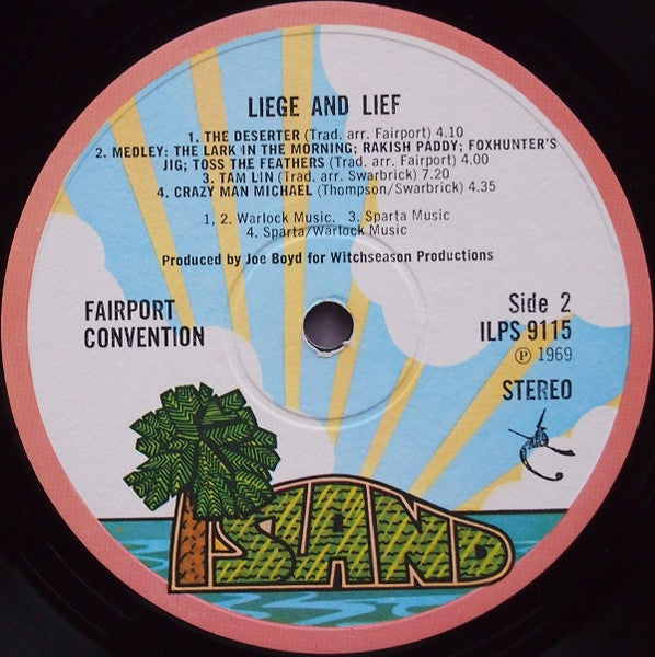 Fairport Convention : Liege & Lief (LP, Album, RP, Pin)