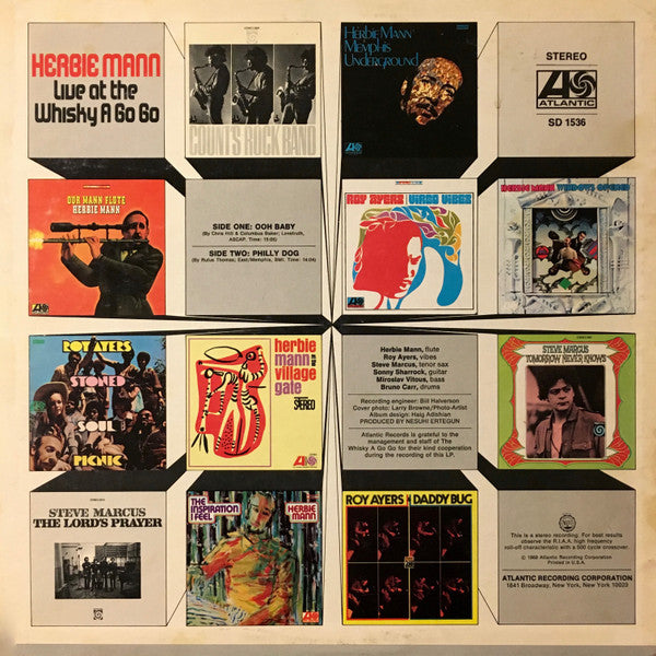Herbie Mann : Live At The Whisky A Go Go (LP, Album)
