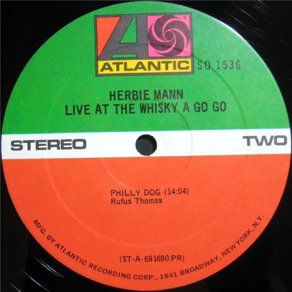 Herbie Mann : Live At The Whisky A Go Go (LP, Album)