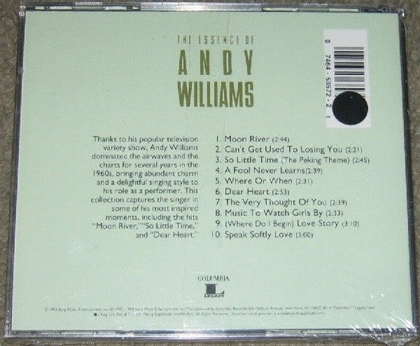 Andy Williams : The Essence of Andy Williams (CD, Album, Comp)