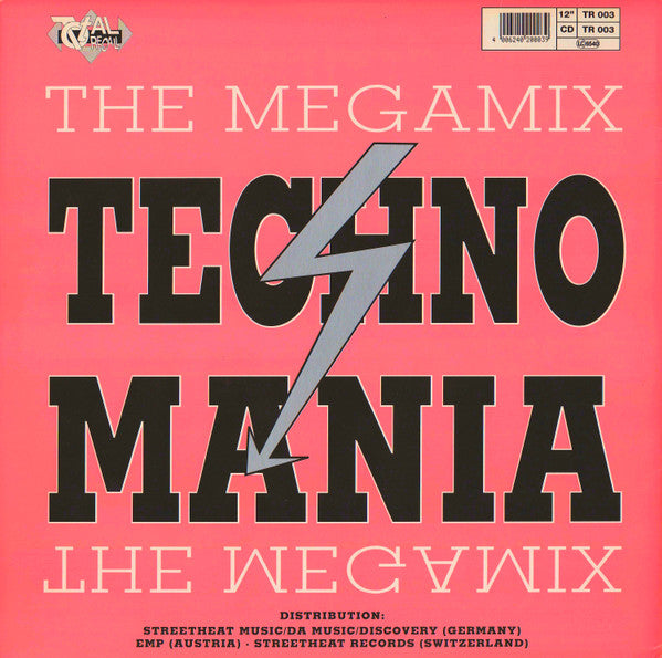 Techno Mania : The Megamix (12", P/Mixed)