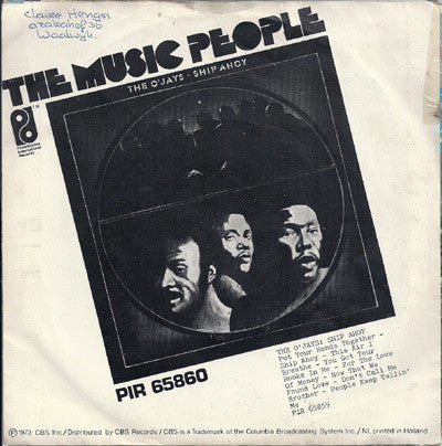 The O'Jays : Put Your Hands Together (7")