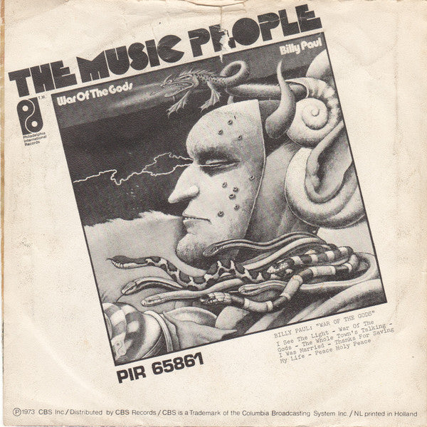 Billy Paul : Thanks For Saving My Life (7", Single)