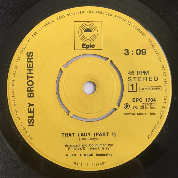 The Isley Brothers : That Lady (Part 1 & 2) (7")