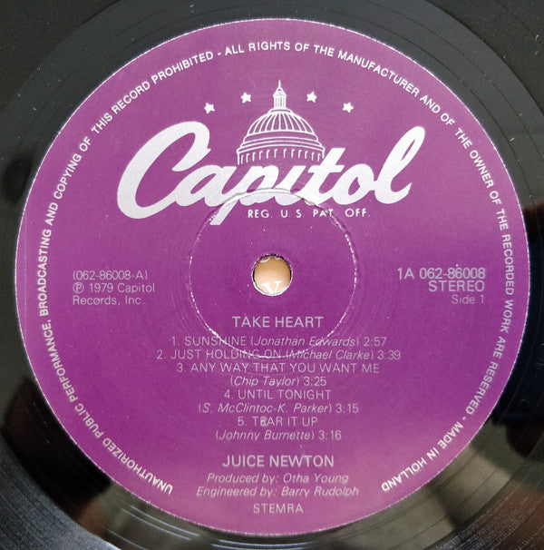 Juice Newton : Take Heart (LP, Album)