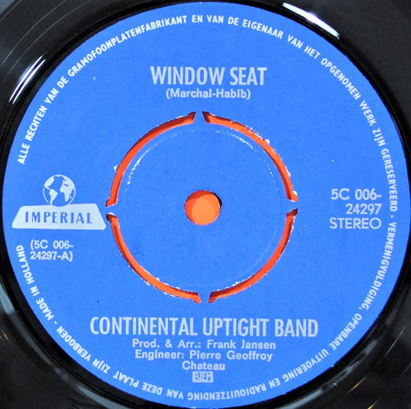 The Continental Uptight Band : The Day Is Near / Window Seat (7", Single)