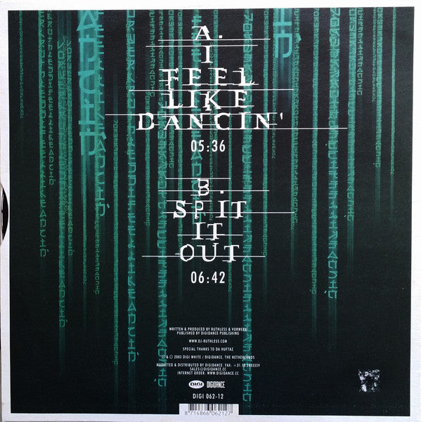 Ruthless & Vorwerk : I Feel Like Dancin' (12")