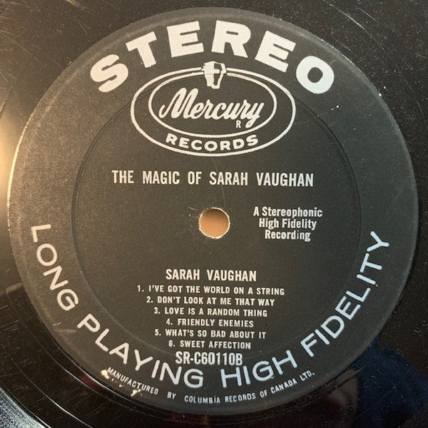 Sarah Vaughan : The Magic Of Sarah Vaughan (LP, Album)