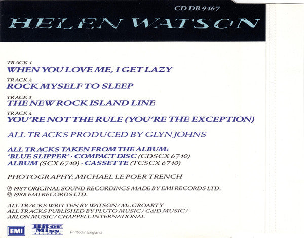 Helen Watson : When You Love Me I Get Lazy (CD, Maxi)
