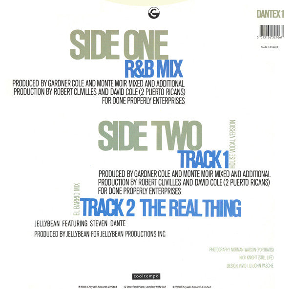 Steven Dante : I'm Too Scared (12")