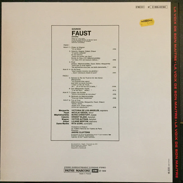 Charles Gounod : Faust (LP)