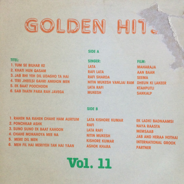 Various : Golden Hits Vol.11 (LP)