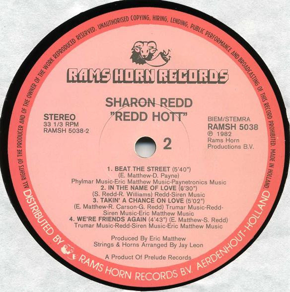 Sharon Redd : Redd Hott (LP, Album)