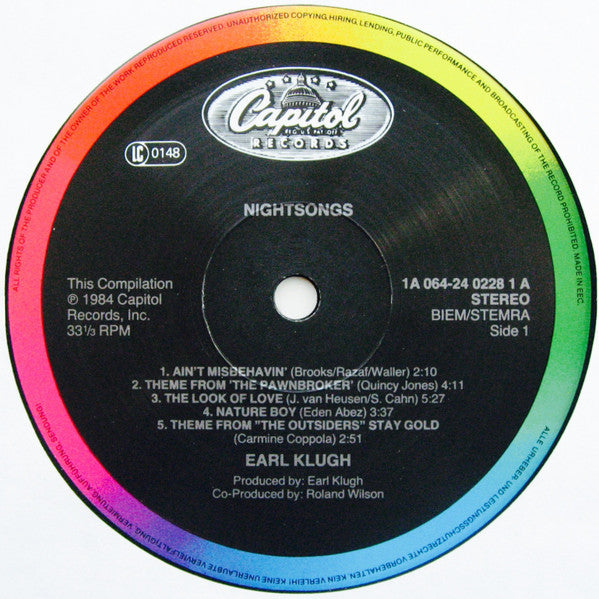Earl Klugh : Nightsongs (LP, Album)