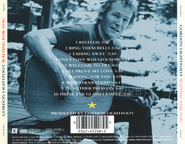 Gordon Lightfoot : Waiting For You (CD, Album)