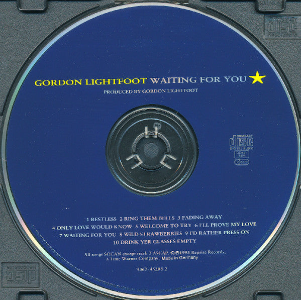 Gordon Lightfoot : Waiting For You (CD, Album)