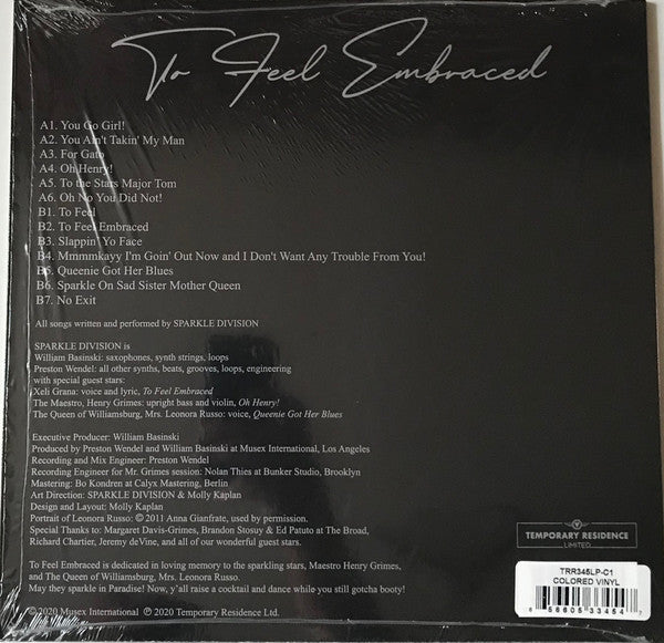 Sparkle Division : To Feel Embraced (LP, Album, Ltd, Hon)