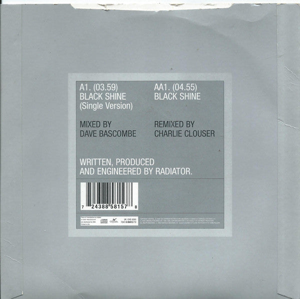 Radiator (2) : Black Shine (7", Single, Cle)