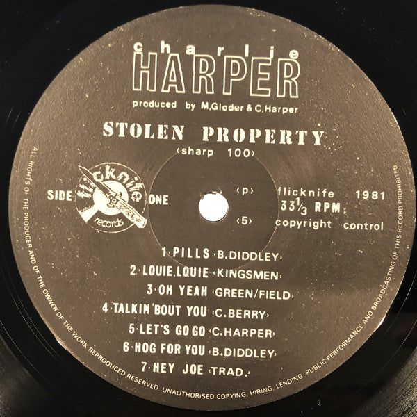 Charlie Harper : Stolen Property (LP, Album)