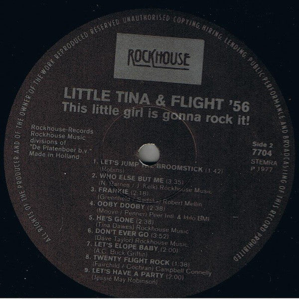 Little Tina & Flight '56 : This Little Girl Is Gonna Rock It! (LP, Album)