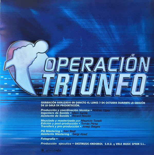 Various : Operación Triunfo Gala 0 (7 Octubre 2002) (CD, Enh)