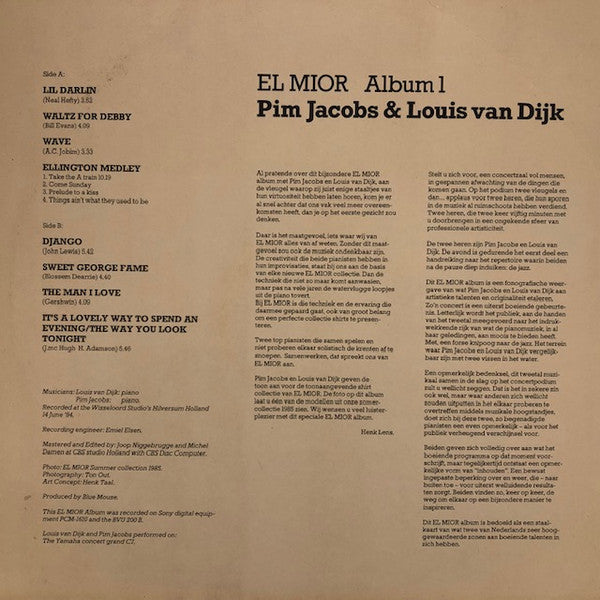 Louis van Dijk & Pim Jacobs : El Mior Album 1 (LP, Album, Promo)