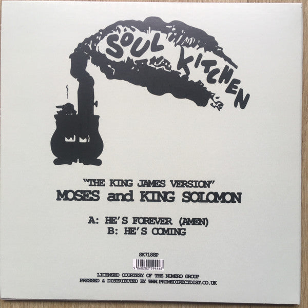 "The King James Version" Moses And King Solomon* : He's Forever (Amen) / He's Coming (7", Single, RE)