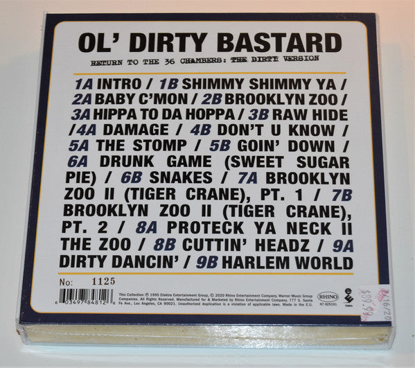 Ol' Dirty Bastard : Return To The 36 Chambers: The Dirty Version (Ltd, Num + 3x7", Blu + 3x7", Yel + 3x7", Whi)