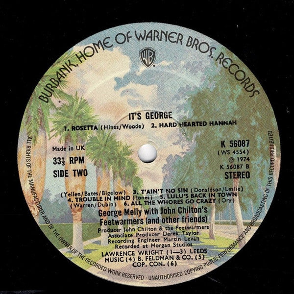 George Melly With John Chilton's Feetwarmers : It's George (LP, Album)