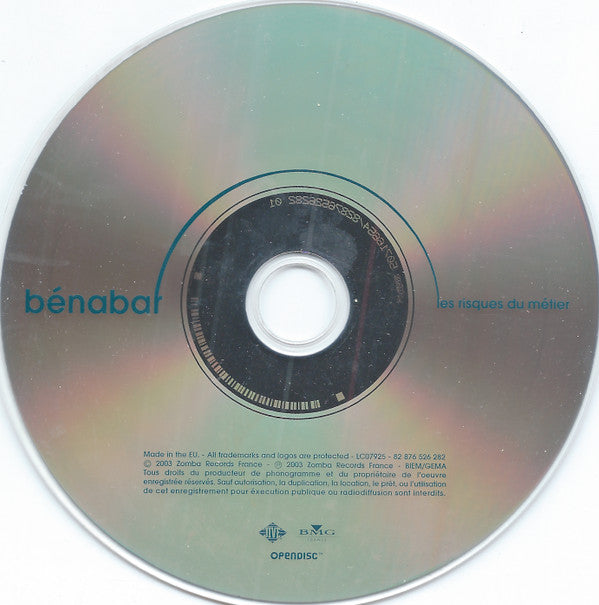 Bénabar : Les Risques Du Métier (CD, Album, Enh)