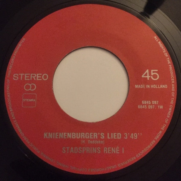 Stadsprins René 1 / Jeugdprins Aernout 1 : Knienenburger's Lied (7", Single)