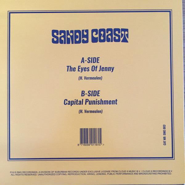 Sandy Coast : The Eyes Of Jenny (7", Ltd, Sno)