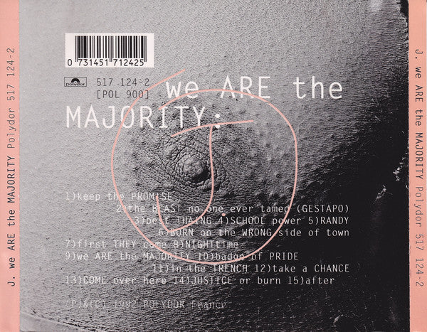 J. : We Are The Majority (CD, Album)