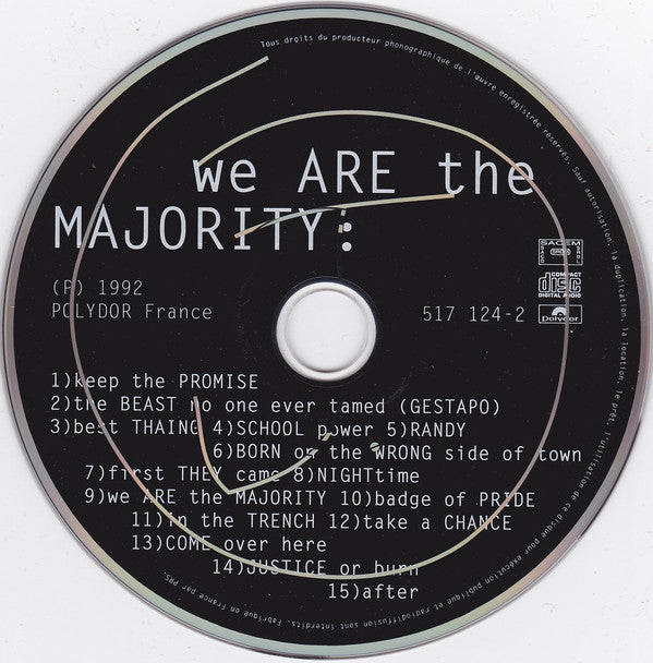 J. : We Are The Majority (CD, Album)