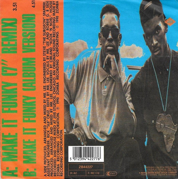 Mr. Lee Featuring Robbie G : Make It Funky (7")