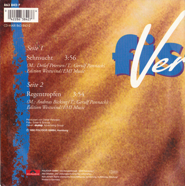 Veronika Fischer : Sehnsucht (7", Single)