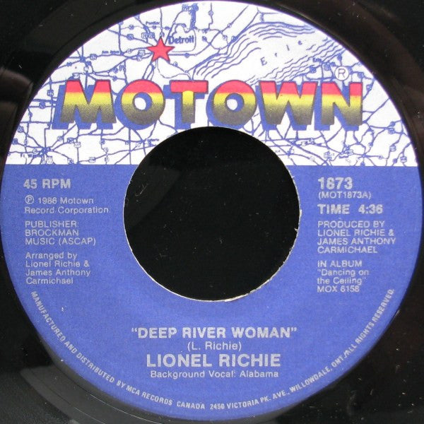 Lionel Richie : Deep River Woman / Ballerina Girl (7")