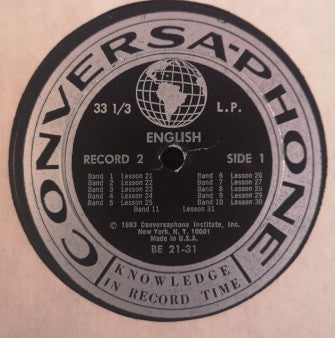 Unknown Artist : English For Hungarian Speaking People - Conversa-Phone Megtanítja Önt Angol Nyelvre (3xLP + Box)