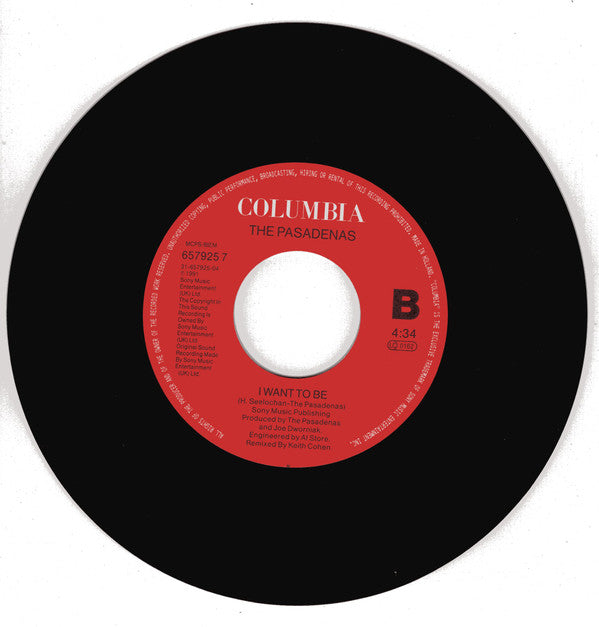 The Pasadenas : Make It With You (7", Single, Lar)