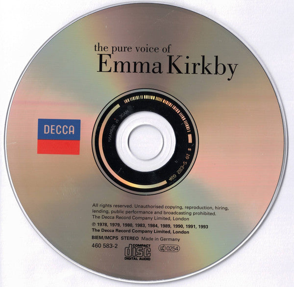 Emma Kirkby, The Academy Of Ancient Music, Christopher Hogwood : The Pure Voice Of Emma Kirkby (CD, Comp)